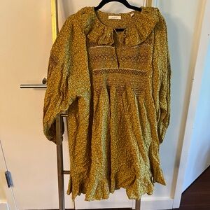 Doen smocked long sleeve sundress